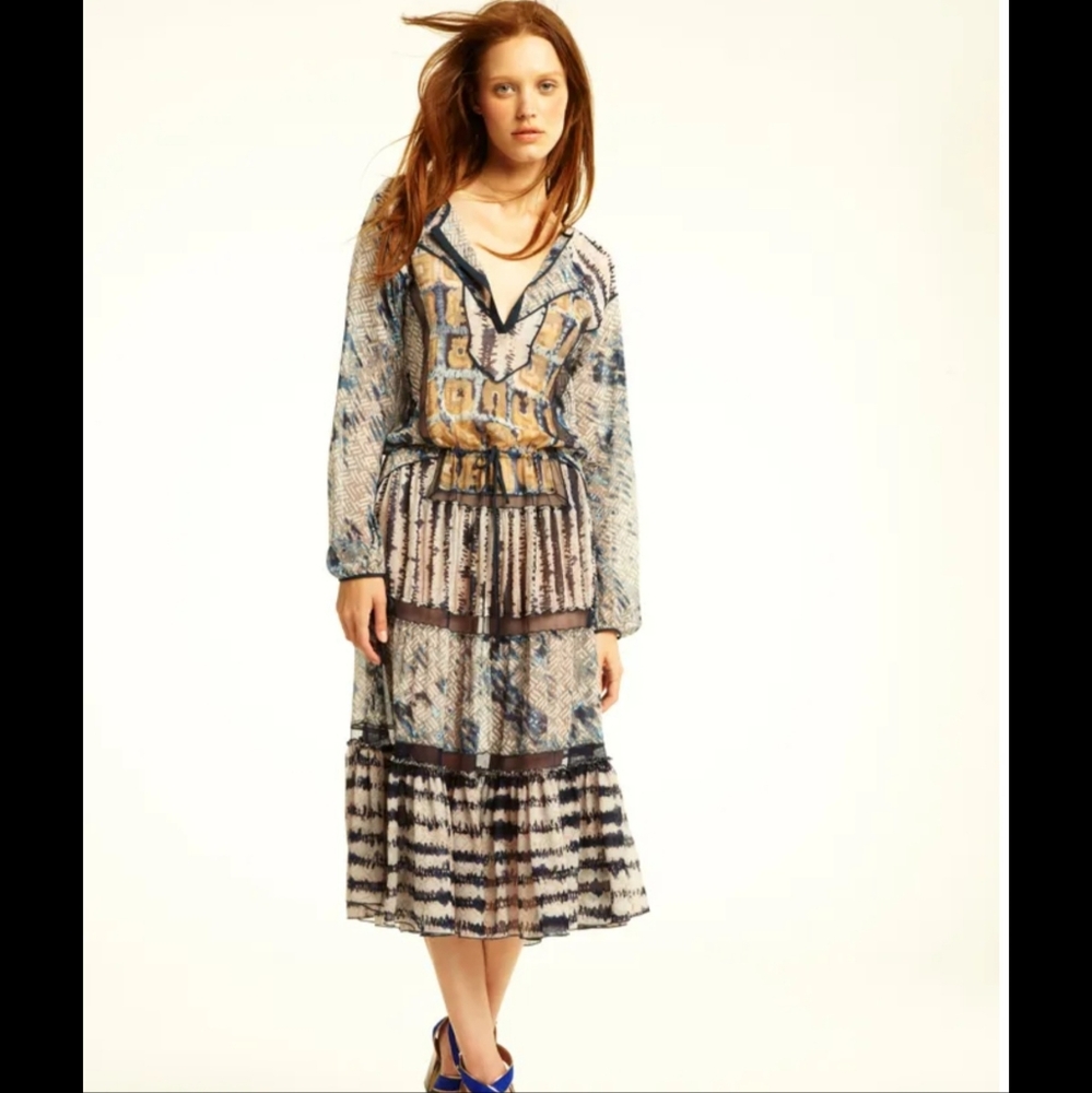 BCBG RUNWAY midi silk dress y2k amazing